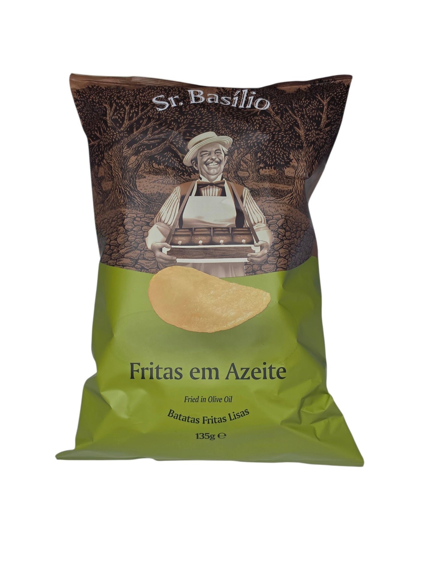 Chips ondulées frites dans de l’huile d'olive 135g