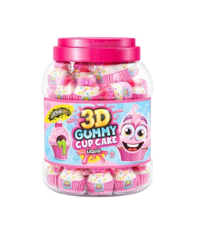 3d Juicy gummy cupcake