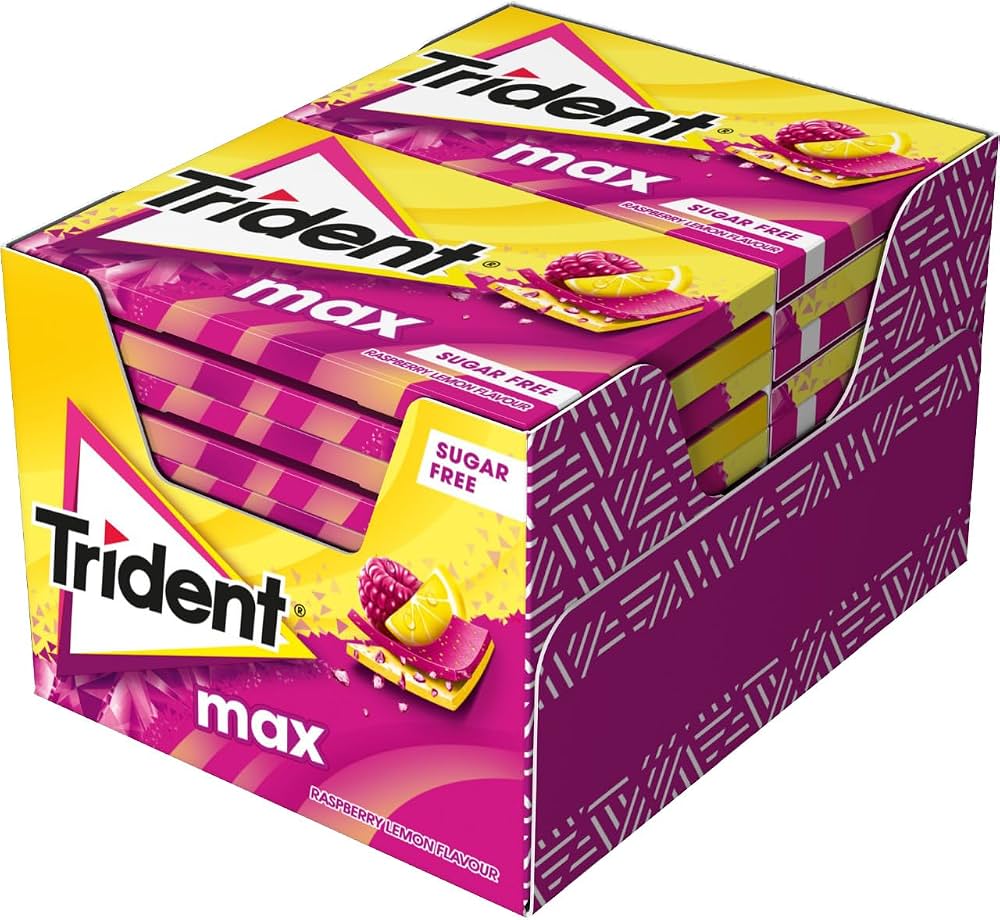 Trident max framboise & citron