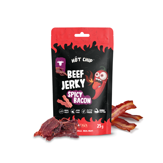 JERKY BACON & CHILLI 25 g đ¶