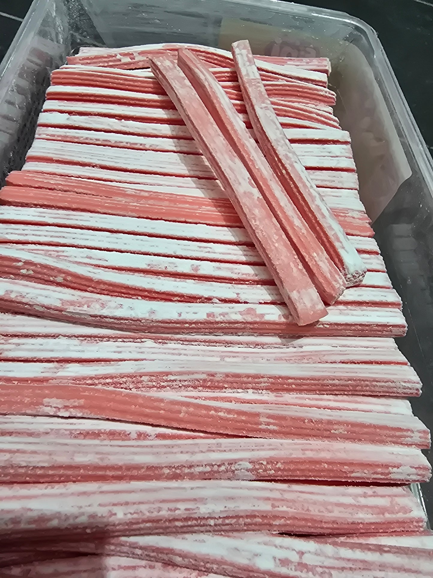 Mini jumbo rayé fraise 100g