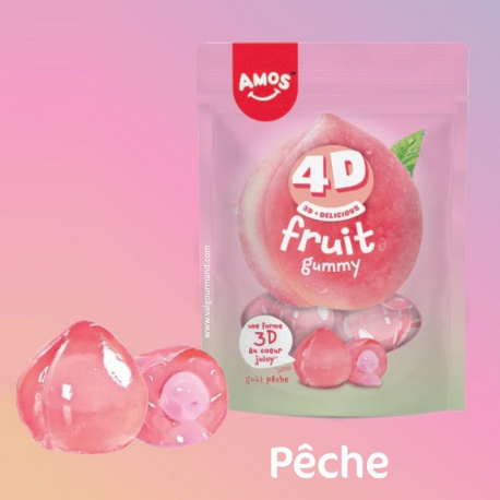 Sachet Amos Peelerz Pêche 120 g