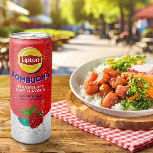 Lipton Kombucha fraise & menthe
