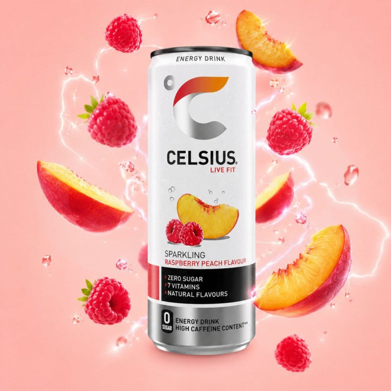 Celsius framboise & poire