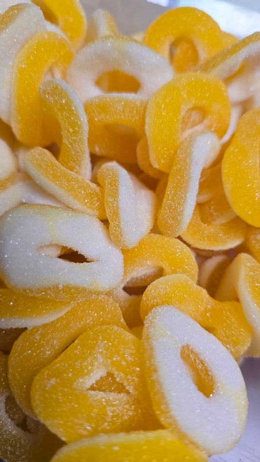 Anneaux sucrés goût BANANE 100g