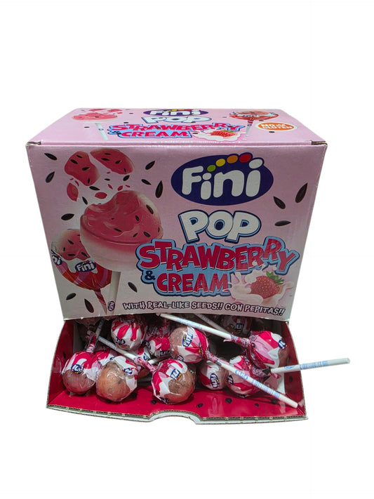 Sucette Pop fraise & creme