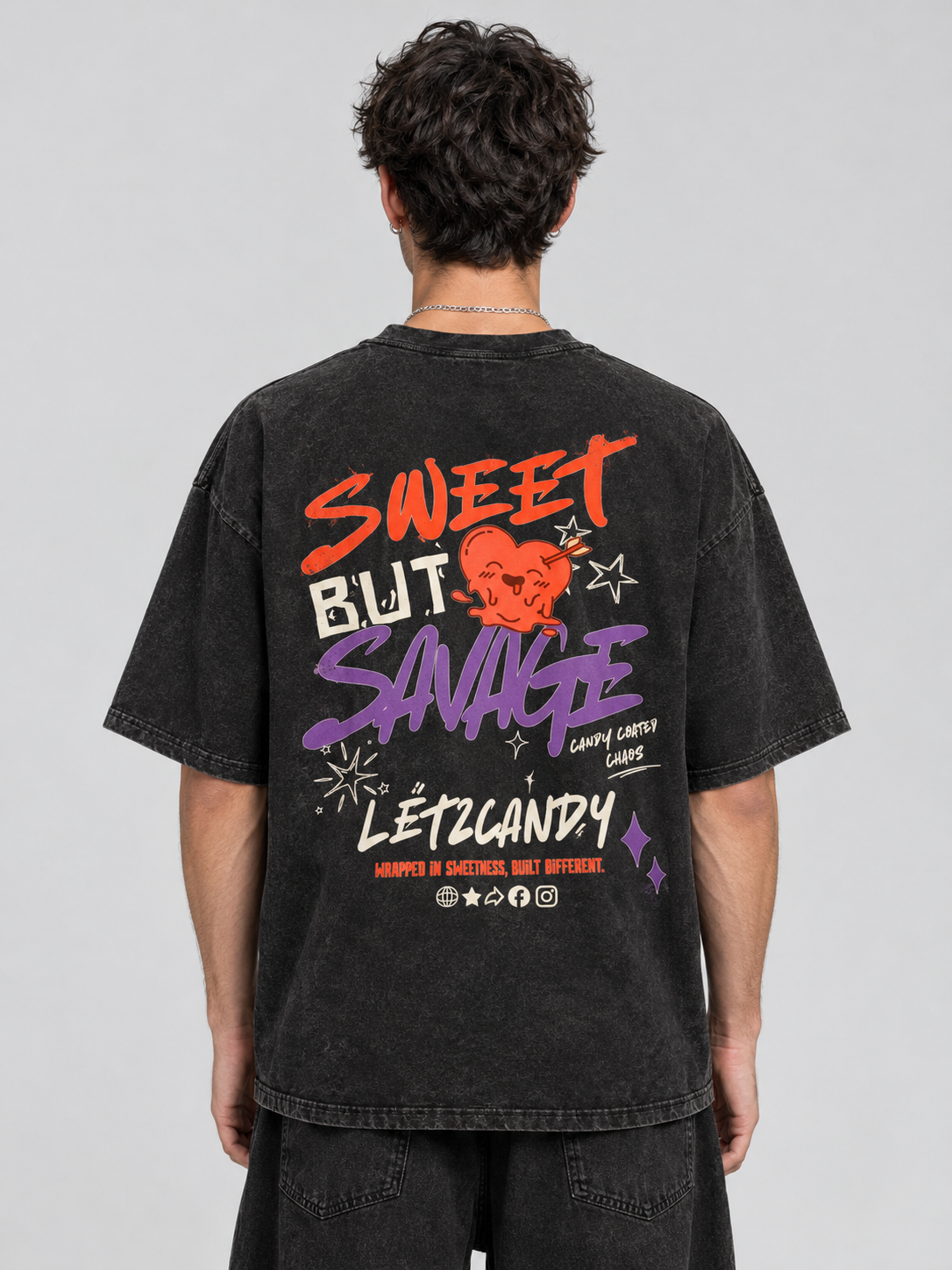 T-shirt Unisex Oversize SWEET BUT SAVAGE