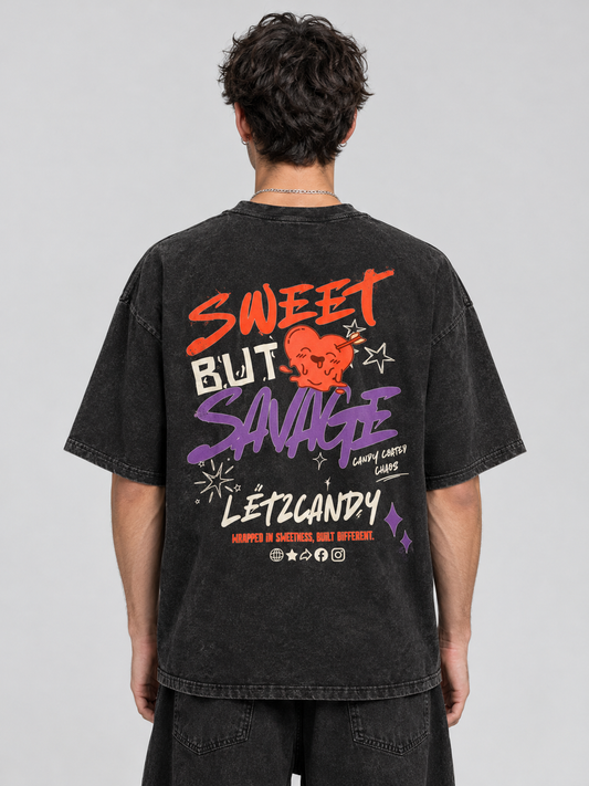 T-shirt Unisex Oversize SWEET BUT SAVAGE