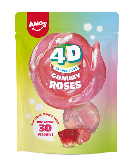 Sachet Amos 4D Gummy Roses 120 gr