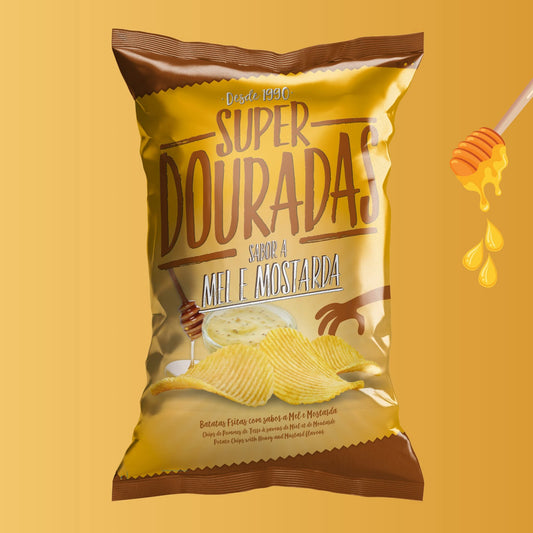 Chips ondulées saveur miel et moutarde 150 g