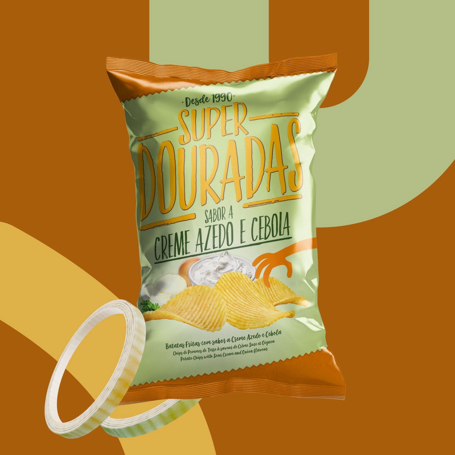 Chips ondulées saveur creme & oignon 150 g