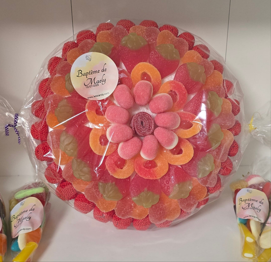 Composition bonbons 20cm - Cadeau gourmand coloré