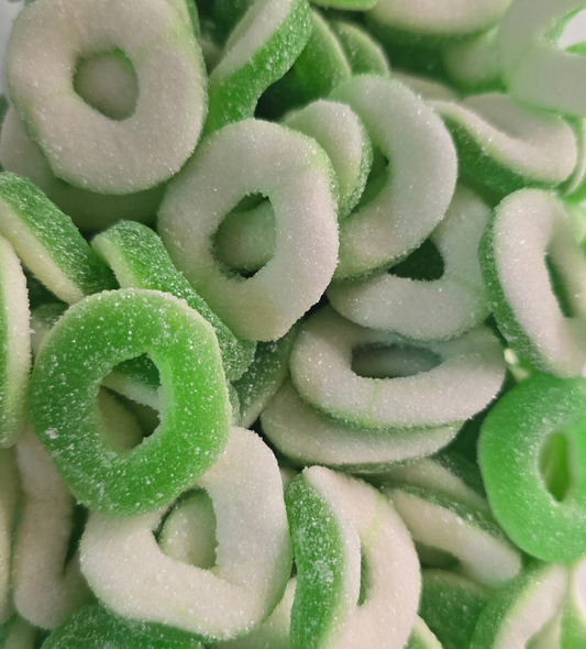 Anneaux sucrés goût pomme halal 100g