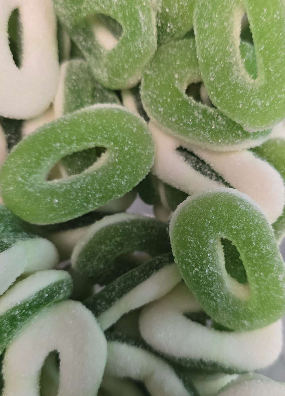 Anneaux sucrés goût pomme 100g
