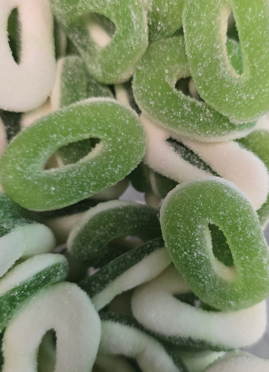 Anneaux sucrés goût pomme 100g