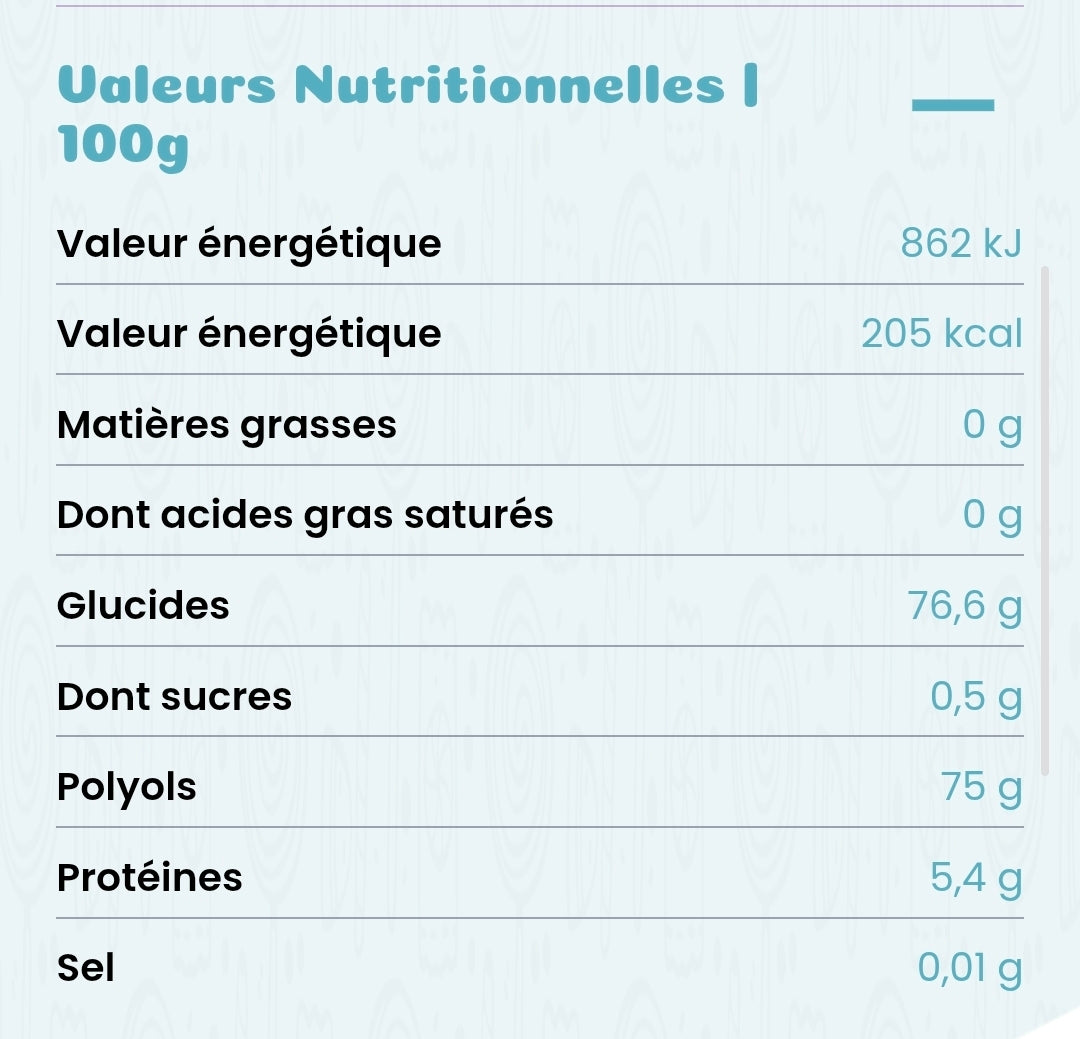 Poker fruit sans sucre 100g