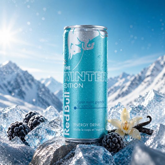 Red Bull goût mûre givrée et vanille 25cl