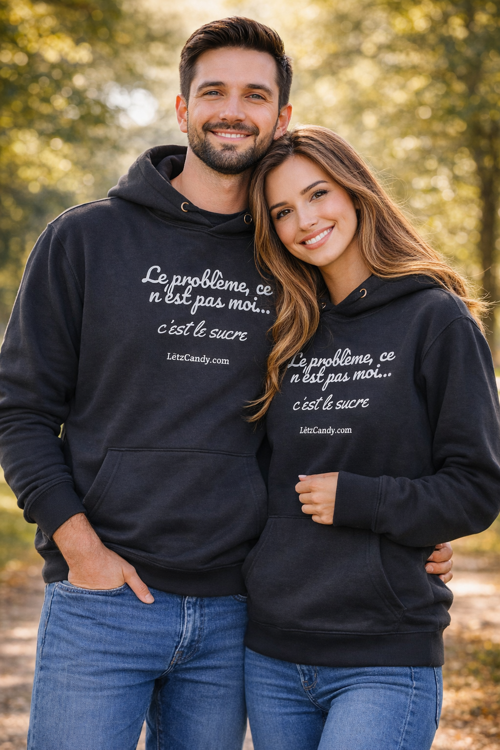 🍬 Sweat à capuche LetzCandy – “Le problème, ce n’est pas moi… c’est le sucre” 🍬