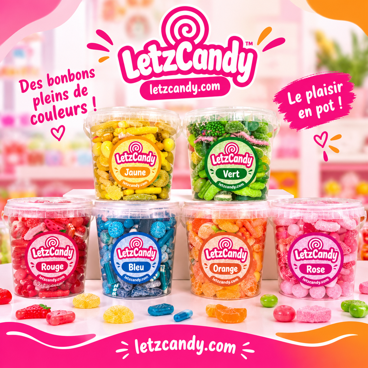 Pots couleur Letzcandy