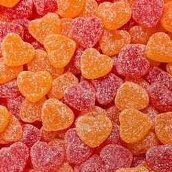 Mini Cœur orange et rouge 100g