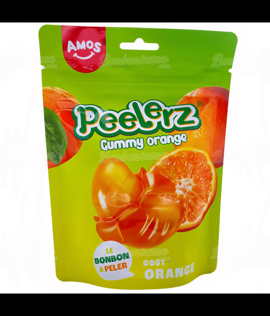Sachet bonbons Amos Peelerz Orange 120gr